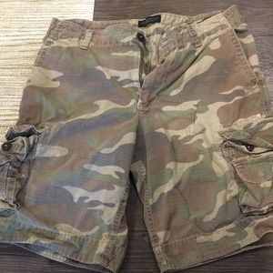 Aeropostale cargo camo shorts
